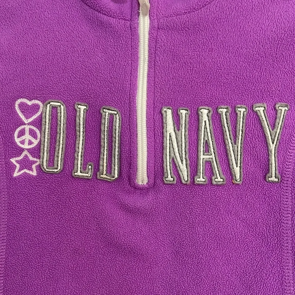 Old Navy Girls Purple Zip Pullover Size 8